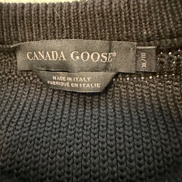 Men's Canada Goose Black Label Crewneck Sweater - Picture 3 of 6